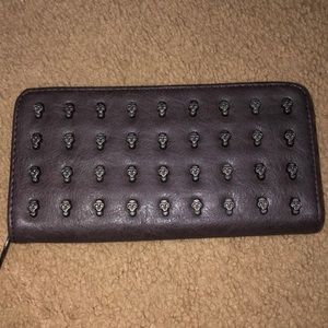 Mini Skull Leather Wallet